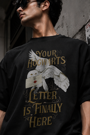 Hogwarts Unisex Terry Oversized Tee