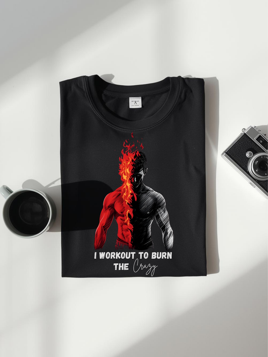 Iworkout Unisex black T-Shirt