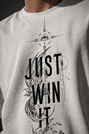 Just win Unisex Terry Oversized Tee