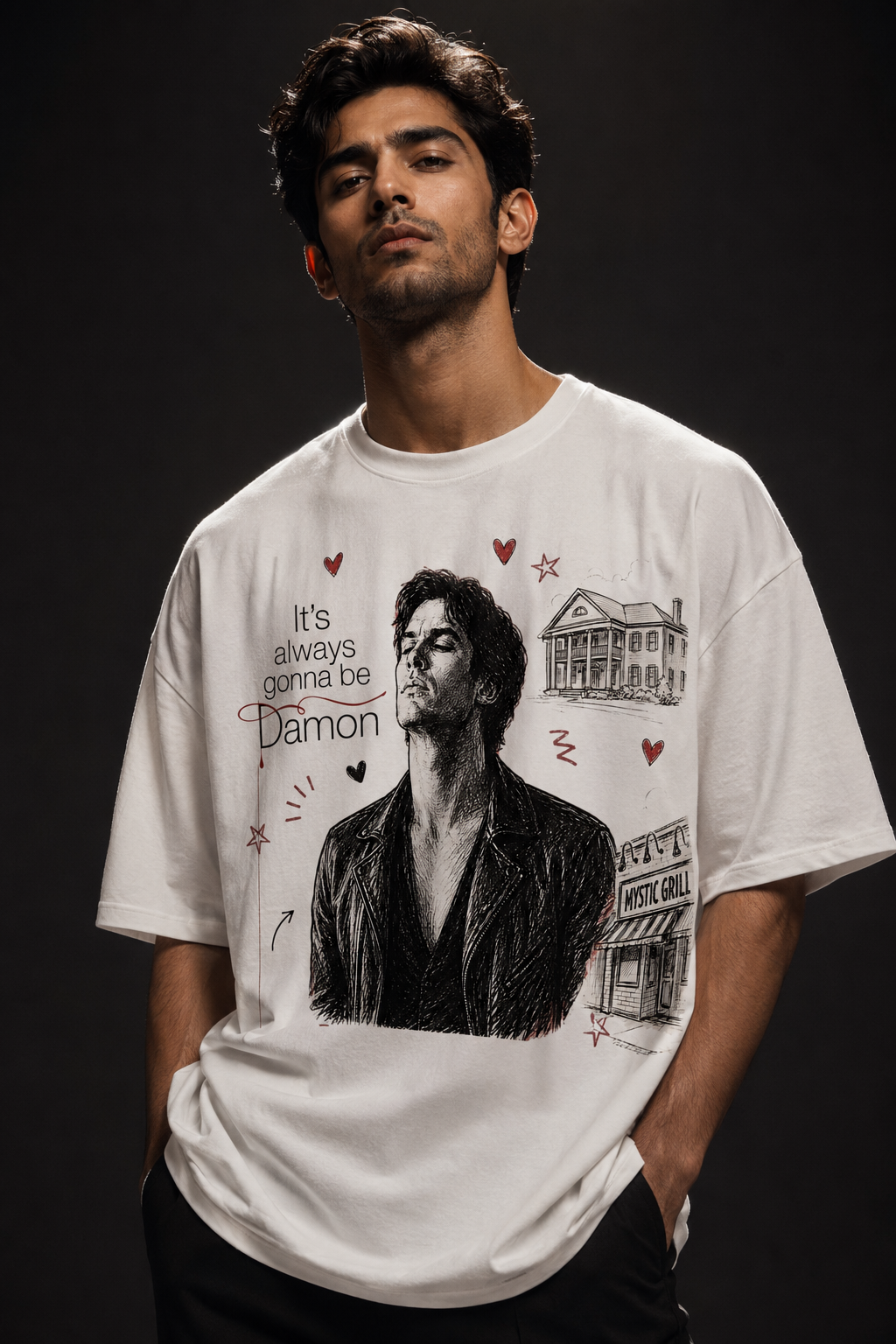 Damon Unisex Terry Oversized Tee