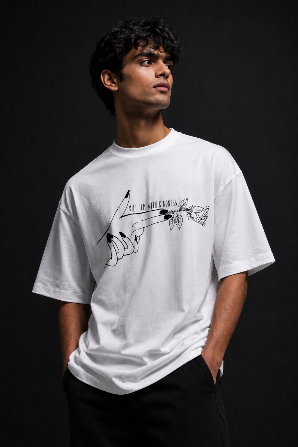 Kindness Unisex Terry Oversized Tee