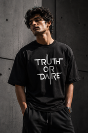 Truth or dare Unisex Terry Oversized Tee