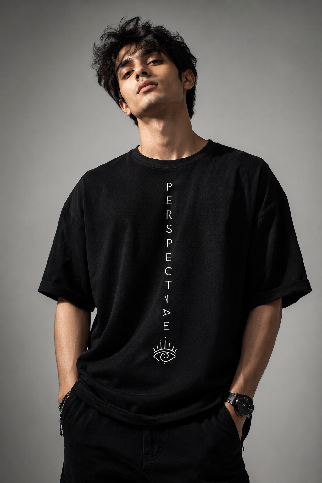 Prespective Unisex Terry Oversized Tee