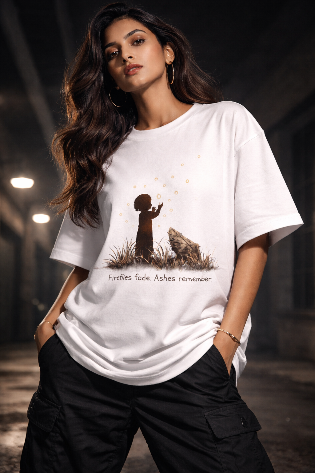 Like Fireflies Unisex Terry Oversized Tee