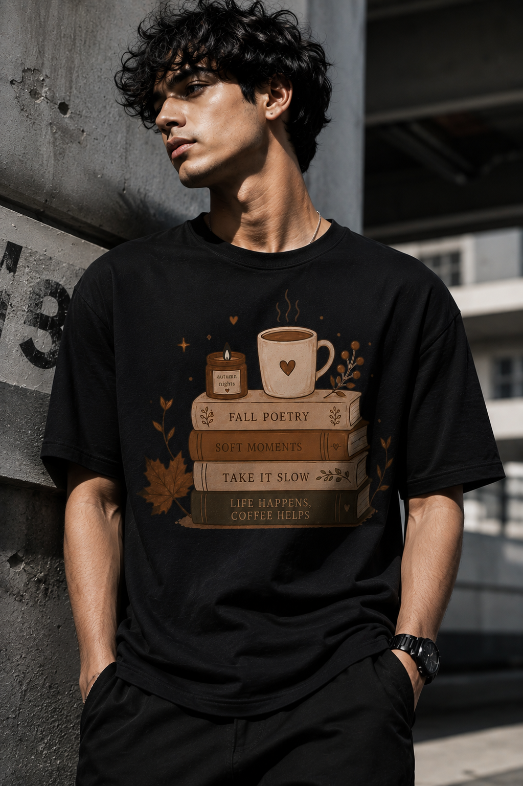 Poetry Unisex Terry Oversized Tee