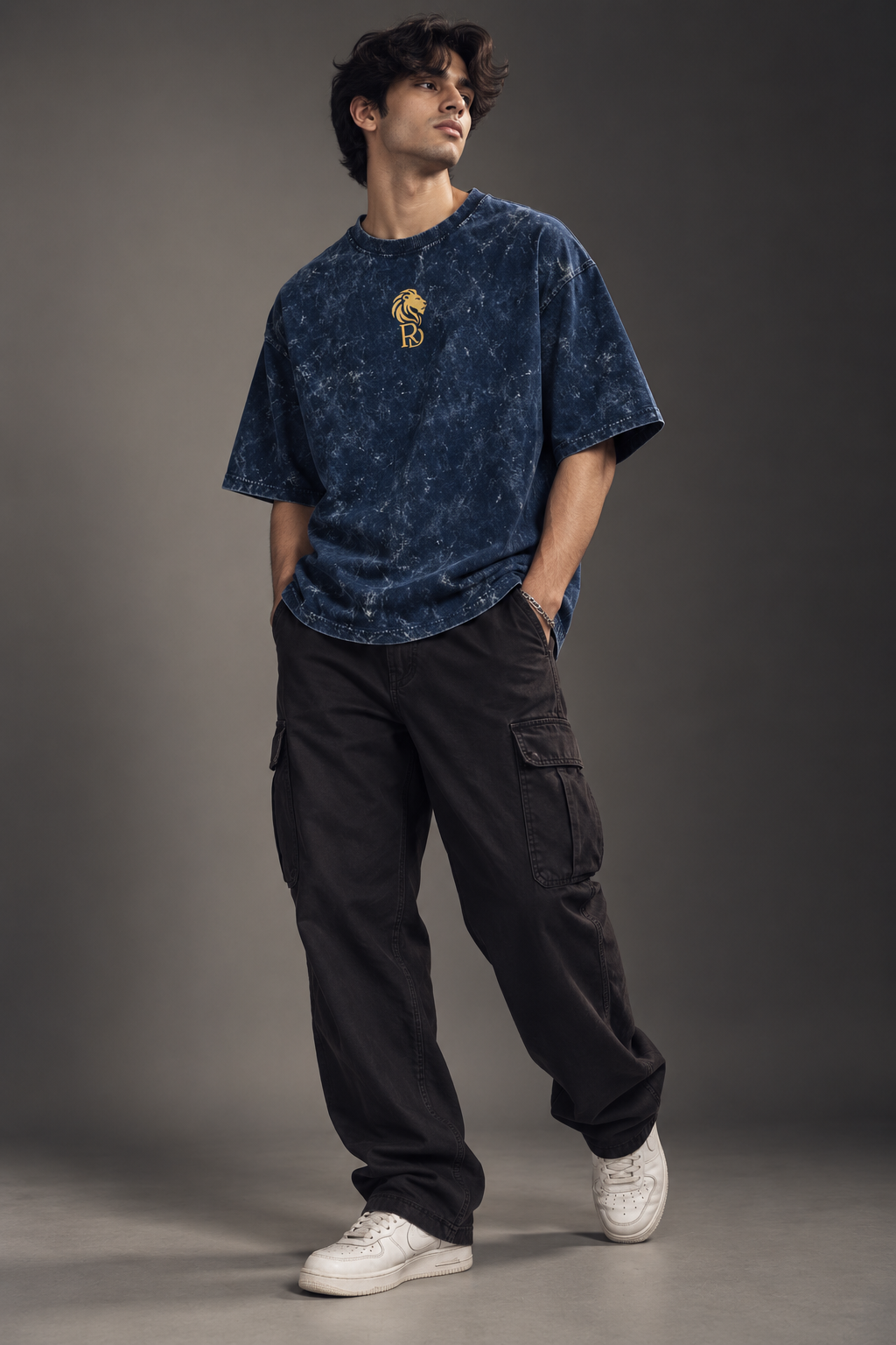 Reigndawn Unisex Acid Washed Oversized Tee