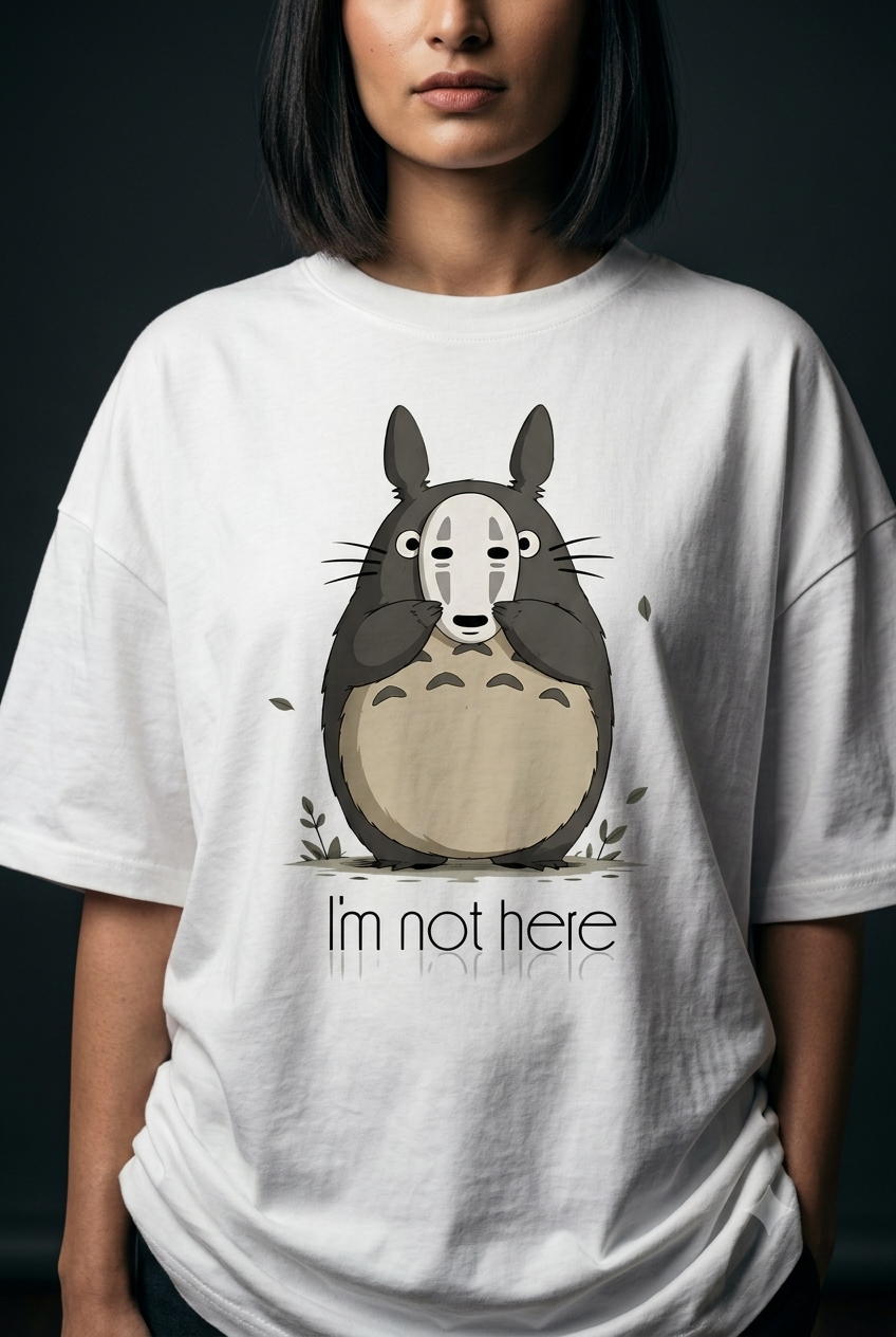 Not here Unisex Terry Oversized Tee