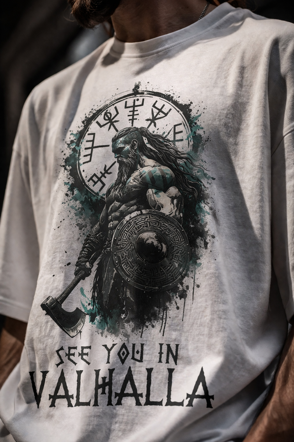 Valhalla Unisex Terry Oversized Tee