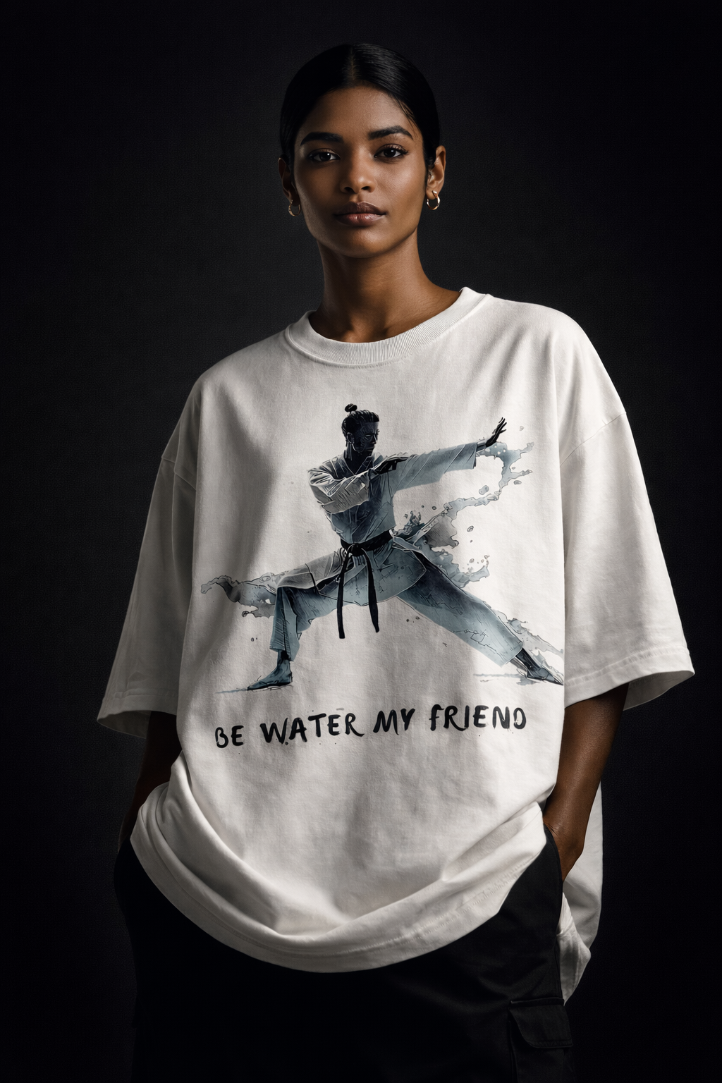 Be water Unisex Terry Oversized Tshirt