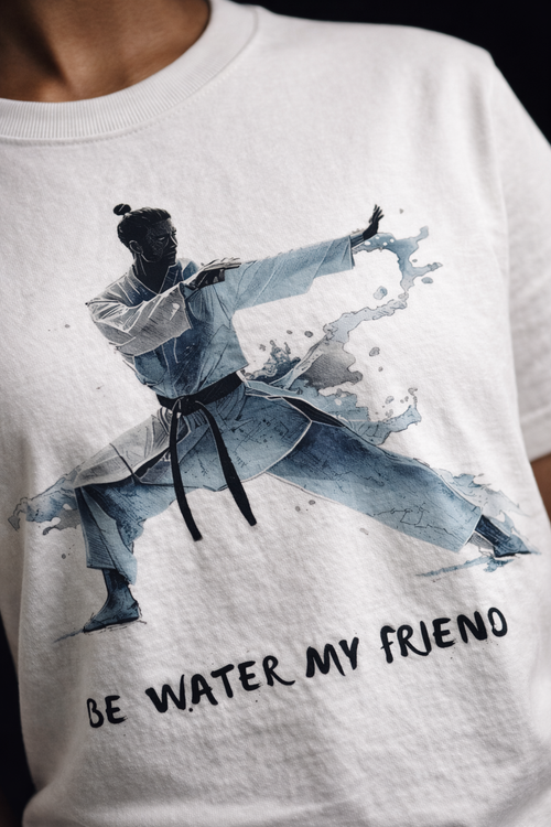 BE WATER Unisex Stretch T-Shirt, All-Day Comfort with Flexible Fit