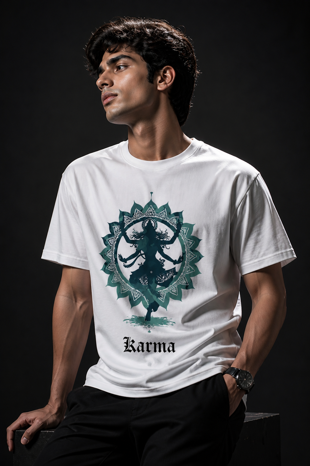Karma Unisex Terry Oversized Tee