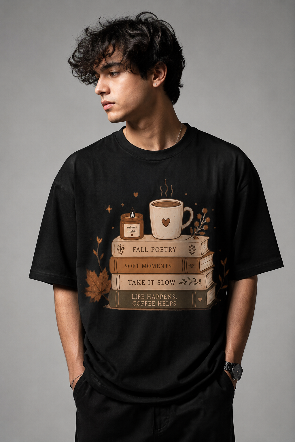 Poetry Unisex Terry Oversized Tee