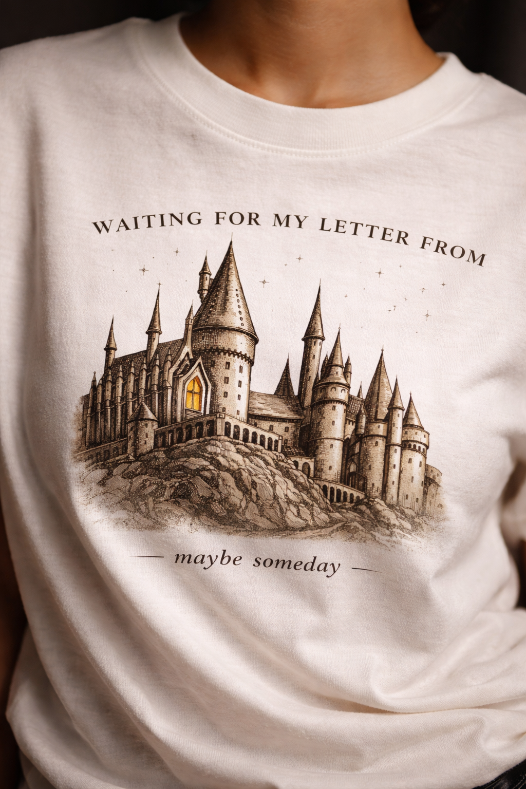 Hogwats Unisex Terry Oversized Tee