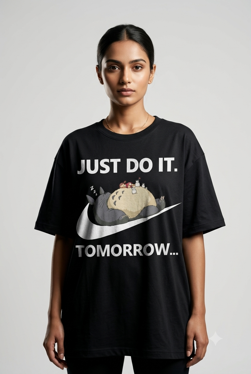 Just do it Unisex Terry Oversized Tee