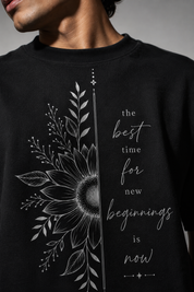 New beginnings Unisex Terry Oversized Tee