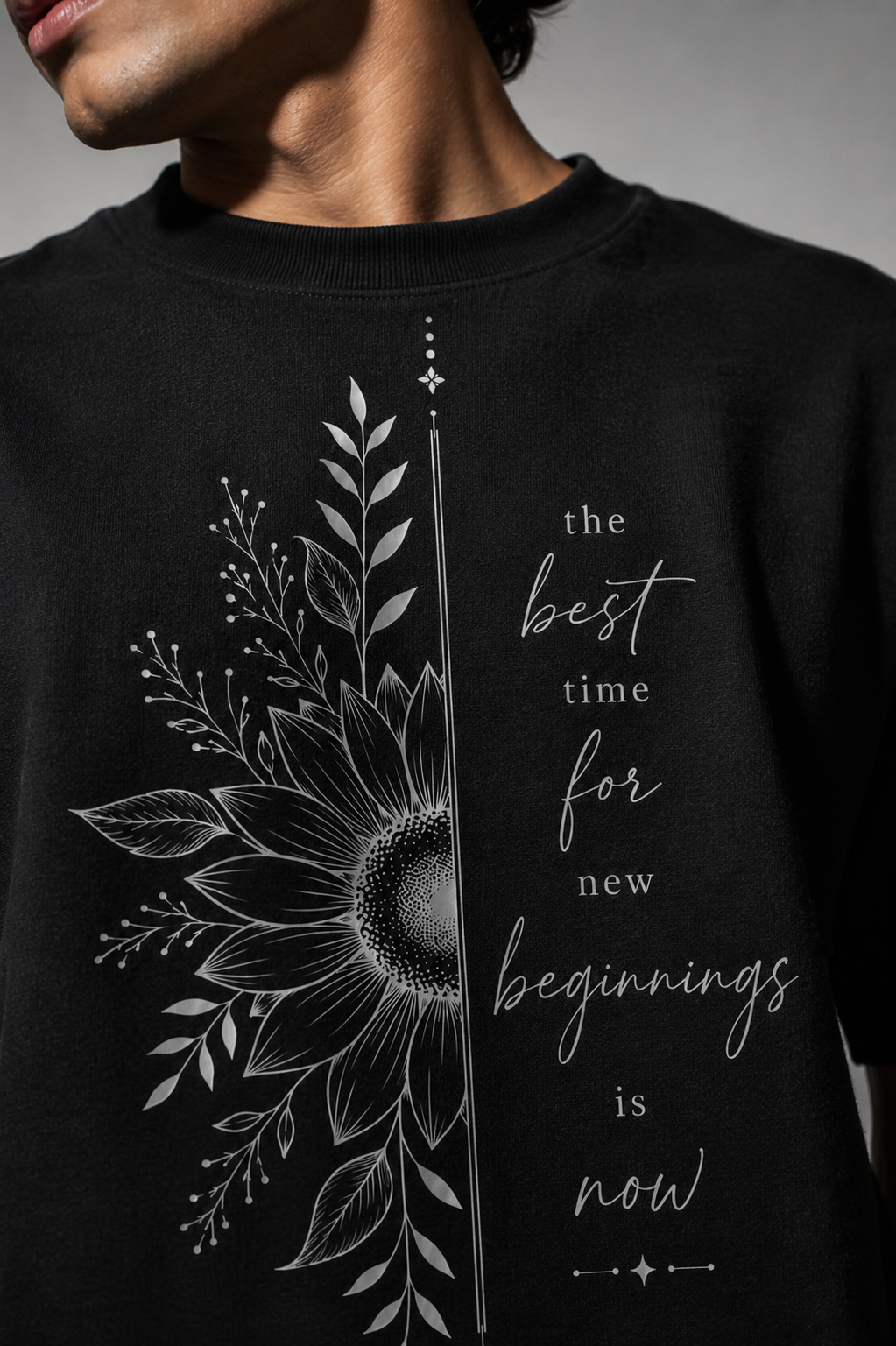 New beginnings Unisex Terry Oversized Tee