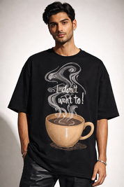 Don’t want to Unisex Terry Oversized Tee