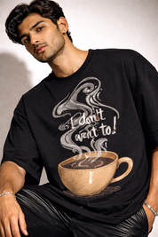 Don’t want to Unisex Terry Oversized Tee