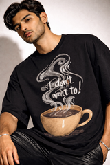 Don’t want to Unisex Terry Oversized Tee