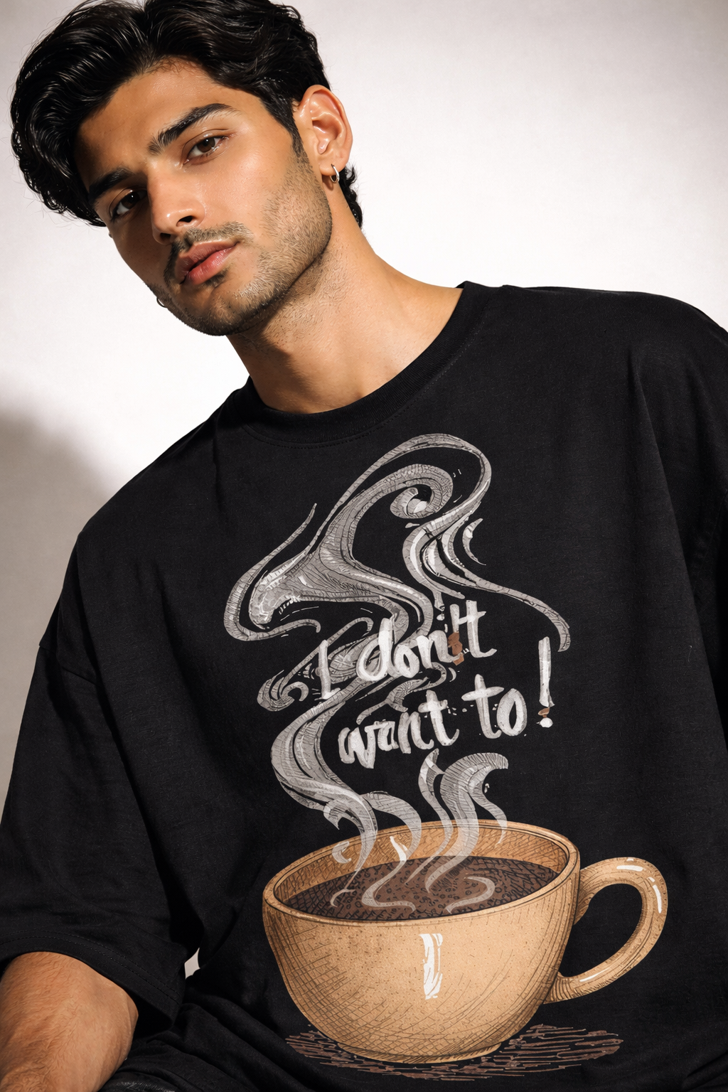 Don’t want to Unisex Terry Oversized Tee