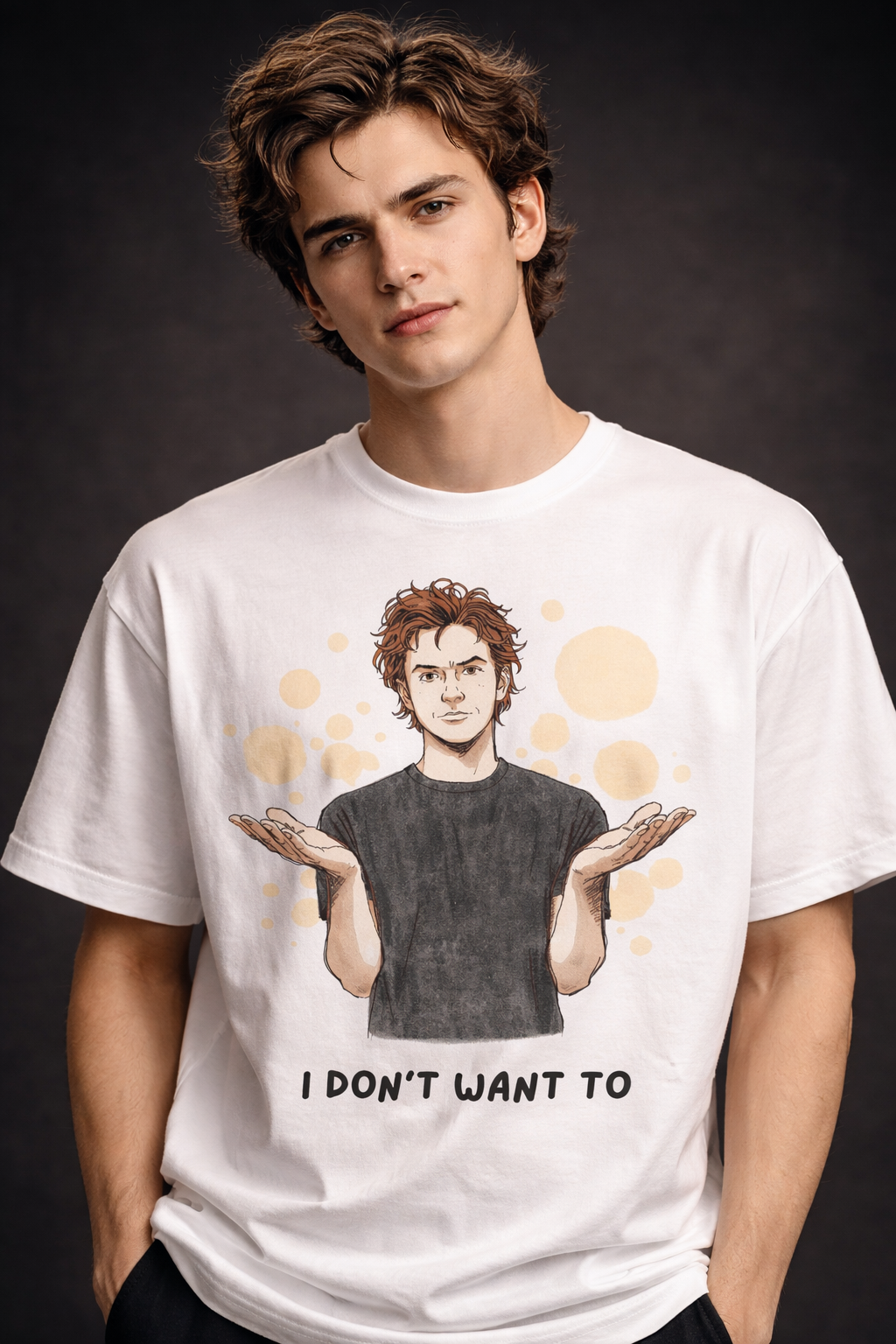 Don’t want to Unisex Terry Oversized Tee