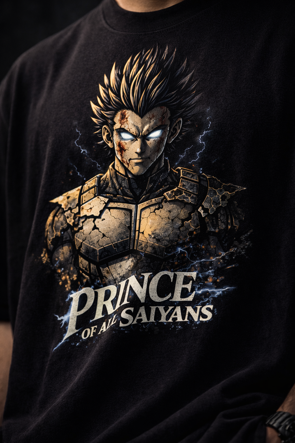 Saiyan prince Unisex Terry Oversized Tee