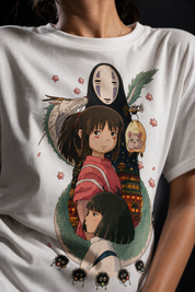 Sprited away Unisex Terry Oversized Tee