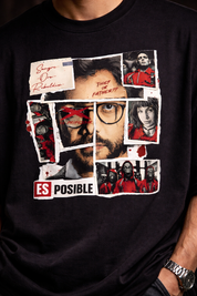 Money heist Unisex Terry Oversized Tee