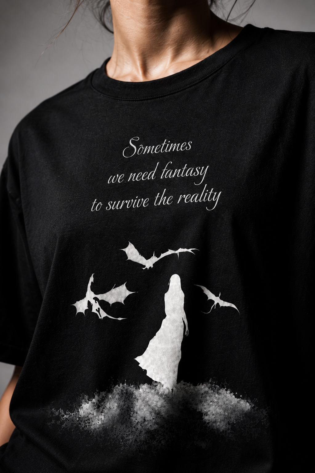 Mother of dragons Unisex Terry Oversized Tee