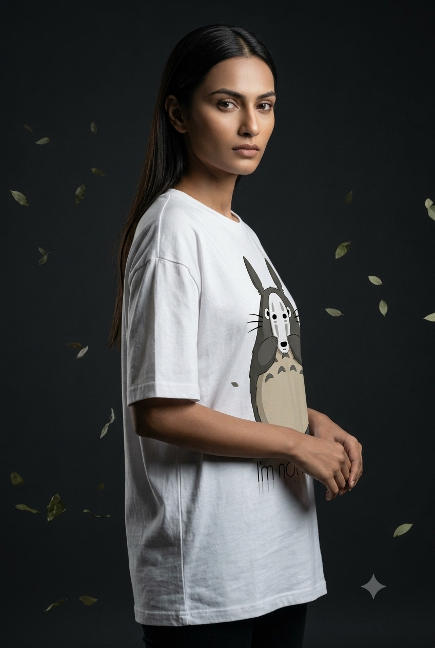 Not here Unisex Terry Oversized Tee