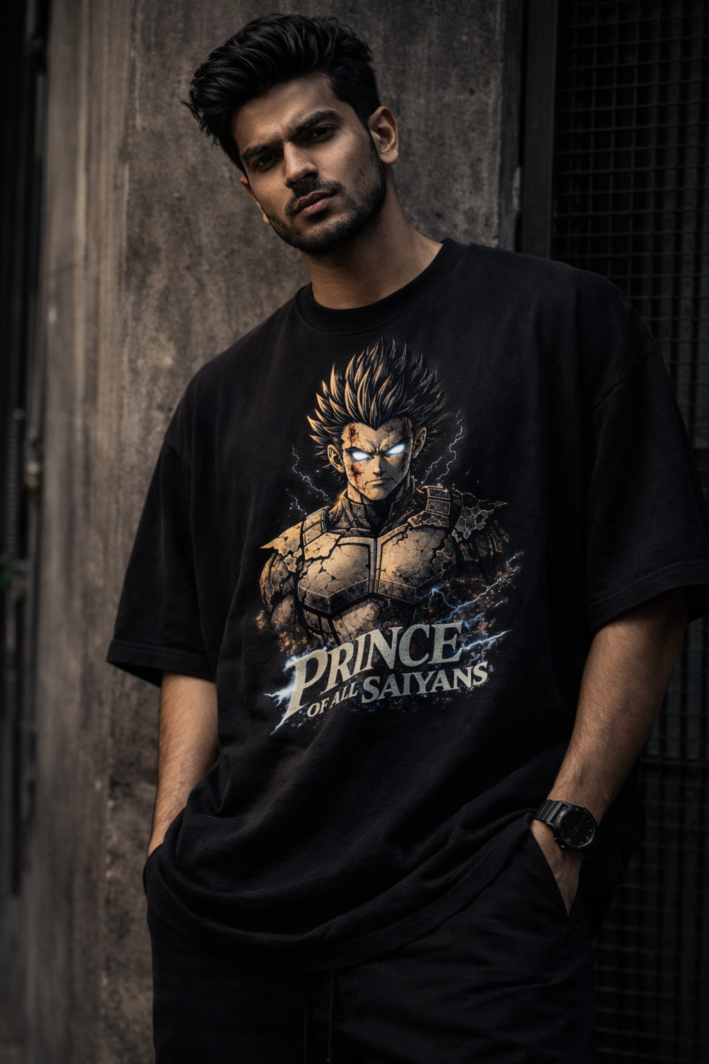 Saiyan prince Unisex Terry Oversized Tee