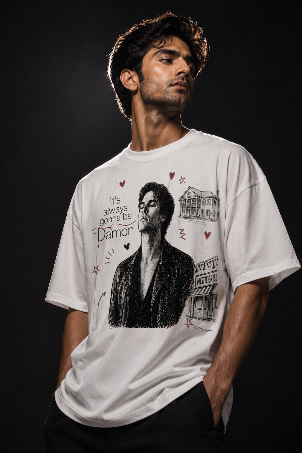 Damon Unisex Terry Oversized Tee