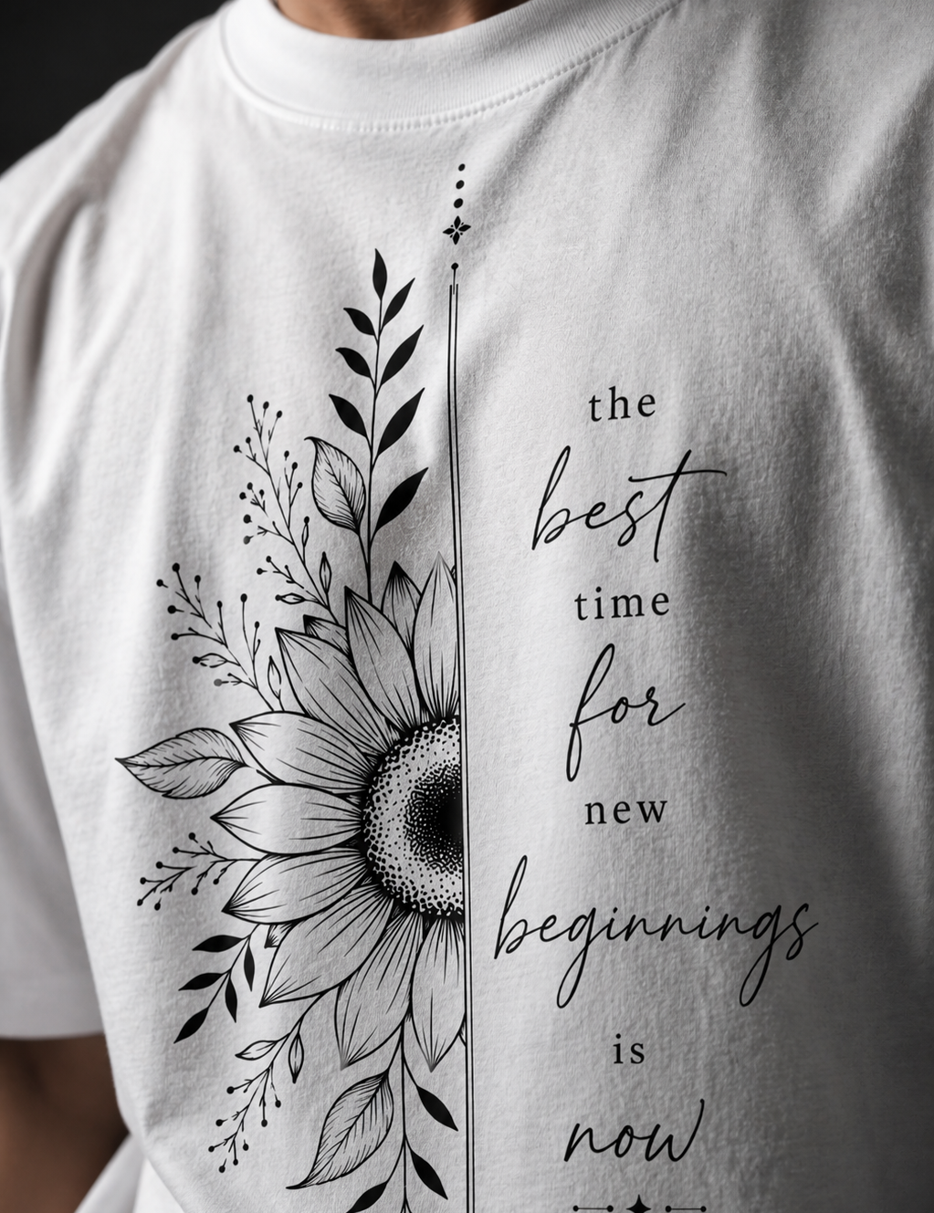 New beginnings Unisex Terry Oversized Tee