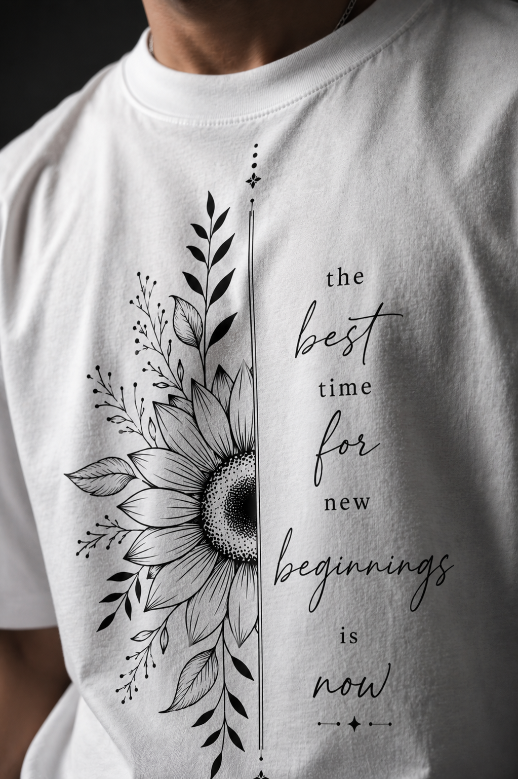 New beginnings Unisex Terry Oversized Tee