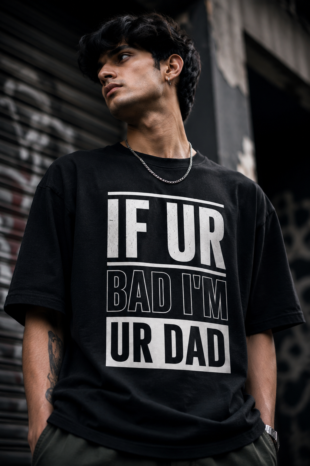 Ur dad Unisex Terry Oversized Tee