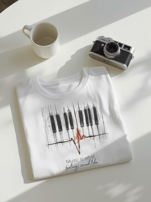 Music Unisex white T-Shirt