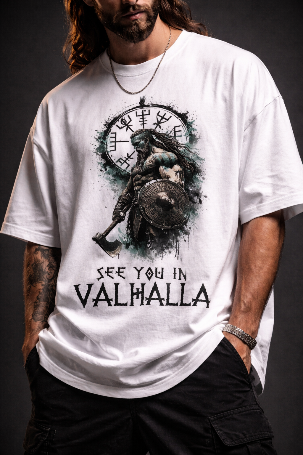 Valhalla Unisex Terry Oversized Tee