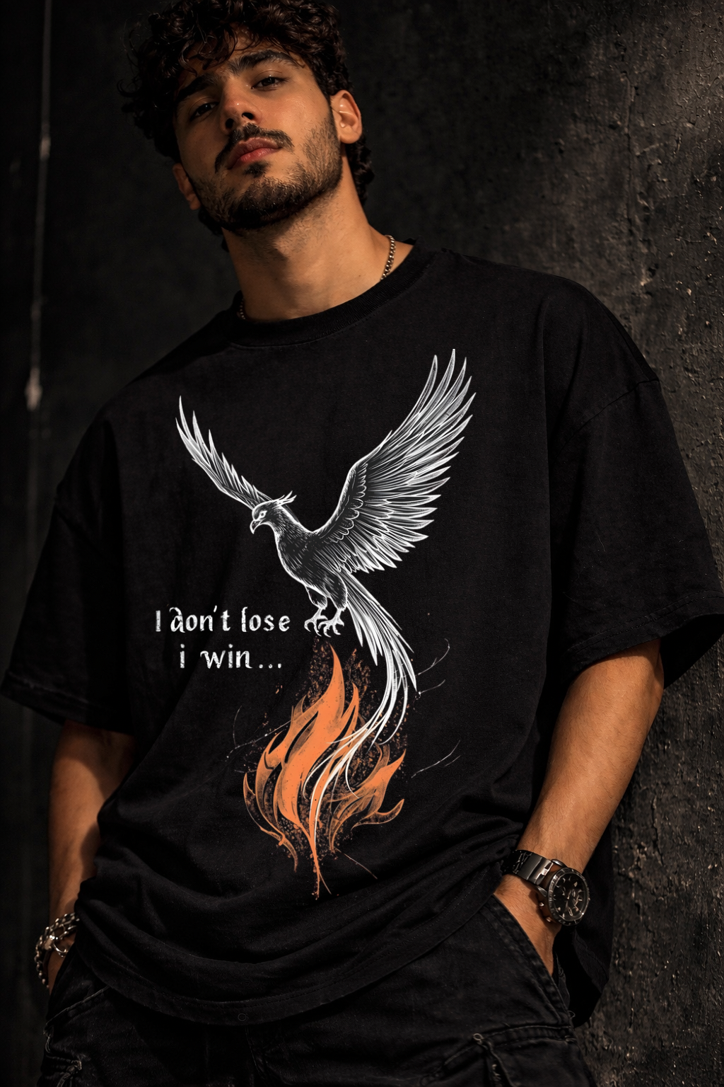 I Win Unisex Oversized Terry T-Shirt