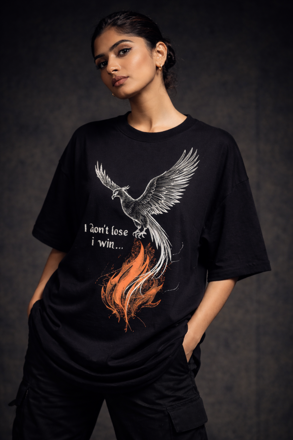 I Win Unisex Oversized Terry T-Shirt