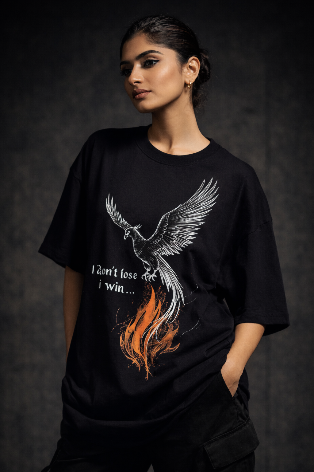 I Win Unisex Oversized Terry T-Shirt