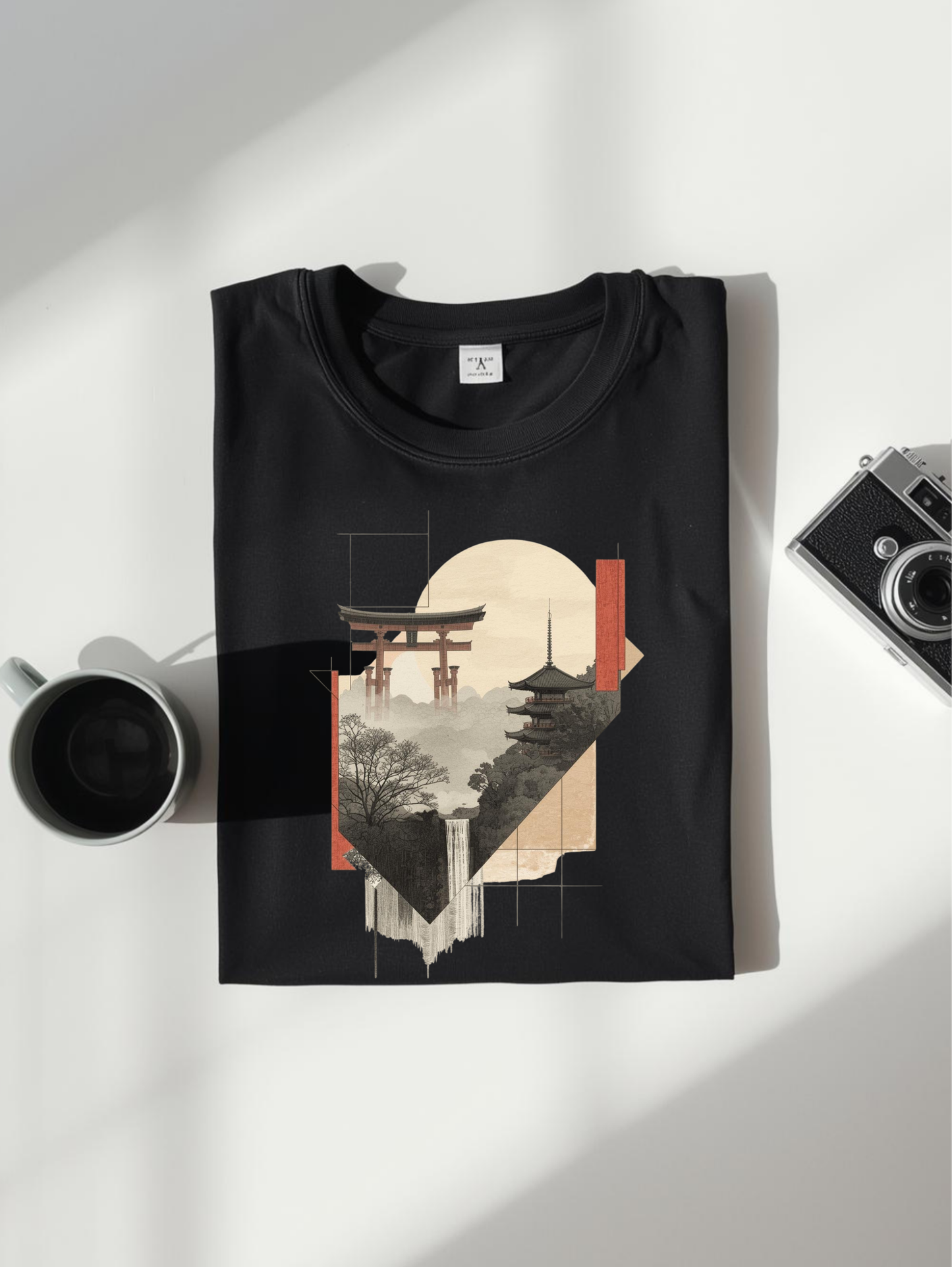 Japan asthetic Unisex Terry Oversized Tshirt