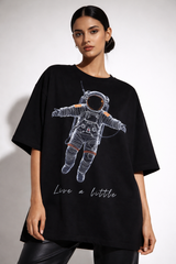 Live a little Unisex Terry Oversized Tee