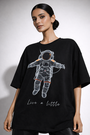 Live a little Unisex Terry Oversized Tee