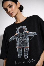 Live a little Unisex Terry Oversized Tee