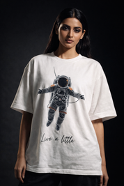 Live a little Unisex Terry Oversized Tee
