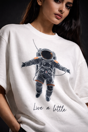 Live a little Unisex Terry Oversized Tee