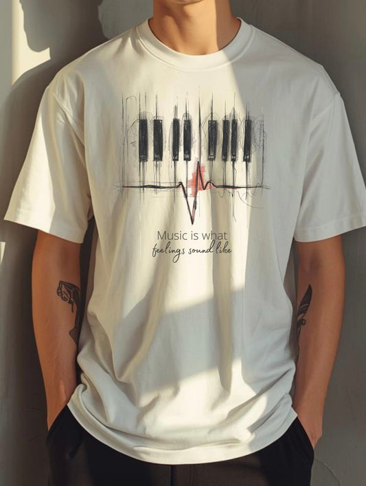 Music Unisex Terry Oversized Tshirt