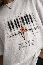 Music Unisex Terry Oversized Tshirt