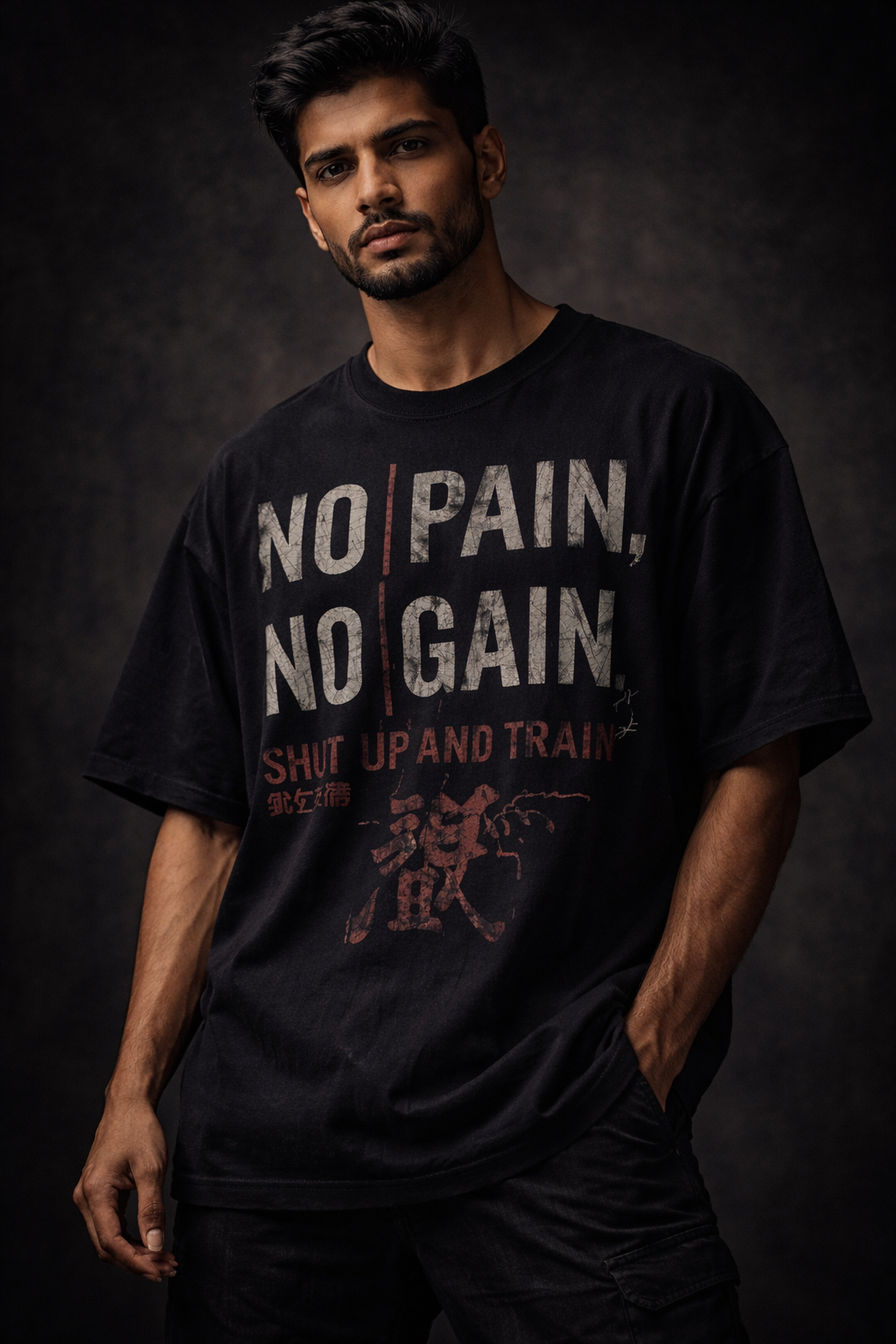 No pain no gain Unisex Terry Oversized Tee