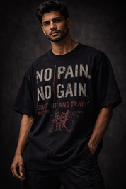 No pain no gain Unisex Terry Oversized Tee
